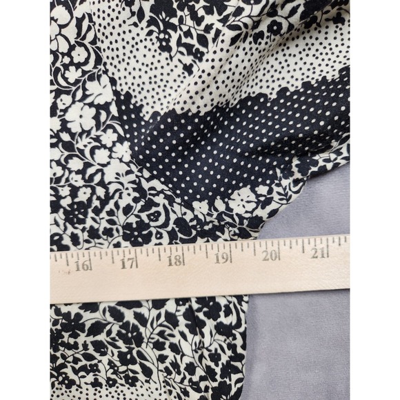 Anthropologie Everly Womens Size Large Floral Striped Dot Spring Top Blouse - Picture 8 of 10